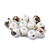 Bright Glazed Porcelain Beads PORC-D300-A06-1