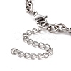 Non-Tarnish 304 Stainless Steel Cable Chain Bracelet for Men Women BJEW-E031-01P-04-3