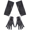 2 Pairs 2 Styles PU Leather Gloves AJEW-CL0003-16B-7