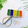 6000Pcs 5 Colors Glass Seed Beads SEED-YW0001-15B-7