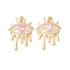 Brass Micro Pave Cubic Zirconia Pendants KK-D223-05G-1