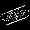 Brass ABS Plastic Pearl Beaded Elastic Headband OHAR-WH20008-02G-6