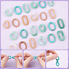 480Pcs 6 Style Acrylic Linking Rings OACR-DC0001-02-4