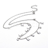 Non-Tarnish 304 Stainless Steel Pendant Bib Necklaces X-NJEW-G334-06P-1