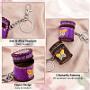 2Pcs 2 Colors Butterfly Pattern Leather Cylinder Wallets AJEW-OC0004-88-4