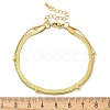304 Stainless Steel Herringbone Chains & Snake Chain Bracelets LS-BJEW-U019-04G-05-5