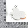 Halloween Theme Resin Pendants RESI-M046-01K-02-3