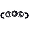 Wood Moon Phase Pendant Decoration HJEW-WH20013-007-1