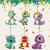 Dragon DIY Diamond Painting Pendant Decoration Kits PW-WG91092-01-3