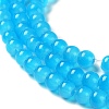 Baking Paint Imitation Jade Glass Round Bead Strands DGLA-Q021-4mm-13-2