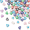 80Pcs 8 Colors CCB Plastic Beads FIND-DC0001-40-1