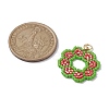 Seed Beads Beaded Charms PALLOY-MZ00205-04-2