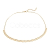 PVD Vacuum Plating 304 Stainless Steel Flat Round Pendant Necklaces NJEW-M187-02G-1