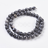 Natural Map Stone/Picasso Stone/Picasso Jasper Strands X-G-G099-8mm-27-2