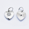 Brass Micro Pave Cubic Zirconia Charms LS-RB-I078-67P-NR-2