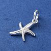 925 Sterling Silver Sea Animal Starfish Charms STER-E071-02S-07-2