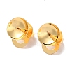 Rack Plating Brass Stud Earring Settings KK-F090-15G-03-1