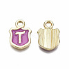 Alloy Enamel Charms ENAM-T012-03T-RS-3
