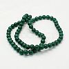 Natural Mashan Jade Round Beads Strands G-D263-6mm-XS26-2