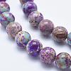 Natural Imperial Jasper Beads Strands G-I122-8mm-15-3