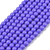 Painted Glass Bead Strands DGLA-S071-8mm-B41-4