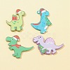 4Pcs 4 Styles Printed Opaque Acrylic Pendants MACR-FS0001-55-3