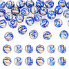 30Pcs Handmade Gold Sand Lampwork Beads LAMP-TA0002-37B-1