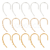 18Pcs 3 Colors Iron Ear Cuff Findings EJEW-UN0002-31-1