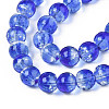 Handmade Luminous Transparent Lampwork Beads Strands LAMP-T017-04F-3