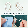 2Pcs Oval Spring Gate Rings FIND-UN0003-34A-4