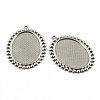 Tarnish Resistant Pendant Cabochon Settings X-STAS-Q194-16-1