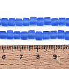 Transparent Frosted Glass Beads Strands GLAA-N072-01A-A13-4
