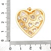Brass Micro Pave Cubic Zirconia Pendants KK-U076-16G-01-3