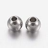 Tarnish Resistant Stainless Steel Beads X-STAS-R033-3mm-2