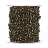 Brass Flat Oval Cable Chains CHC018Y-AB-3