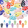 35Pcs 10 Styles Handmade Porcelain Beads PORC-HS0001-13-1