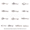 Tibetan Style Alloy Key Pendants TIBEP-X0001-02-AS-2