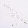925 Sterling Silver Flat Head Pins X-STER-K017-50mm-S-2