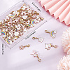 50Pcs Alloy Enamel Pendant Decorations HJEW-SC0001-24-7
