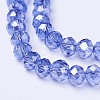 Electroplate Glass Beads Strands EGLA-A034-T10mm-A17-3