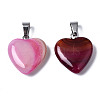 Natural Banded Agate/Striped Agate Pendants G-T122-24A-3