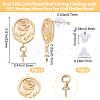 10Pcs Brass Stud Earring Findings KK-BBC0009-25-2