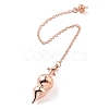 Brass Dowsing Pendulum Big Pointed Gourd Pendants KK-H491-07-2