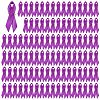 100Pcs Awareness Ribbon Nylon Lapel Pin Backs for Backpack Clothes JEWB-GL0001-03B-1