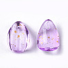 Transparent Spray Painted Glass Charms GLAA-T016-36-H03-3