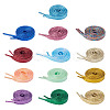 13 Pairs 13 Colors Polyester Cord Shoelace AJEW-TA0002-48-2