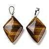 Natural Tiger Eye Pendants G-C066-03G-2
