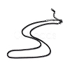 304 Stainless Steel Box Chain Necklace for Men Women NJEW-K245-020D-1
