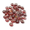 Printed Transparent Resin European Beads RESI-C063-03H-1