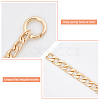 6Pcs 2 Color Aluminum Curb Chain Strap FIND-NB0001-67-4